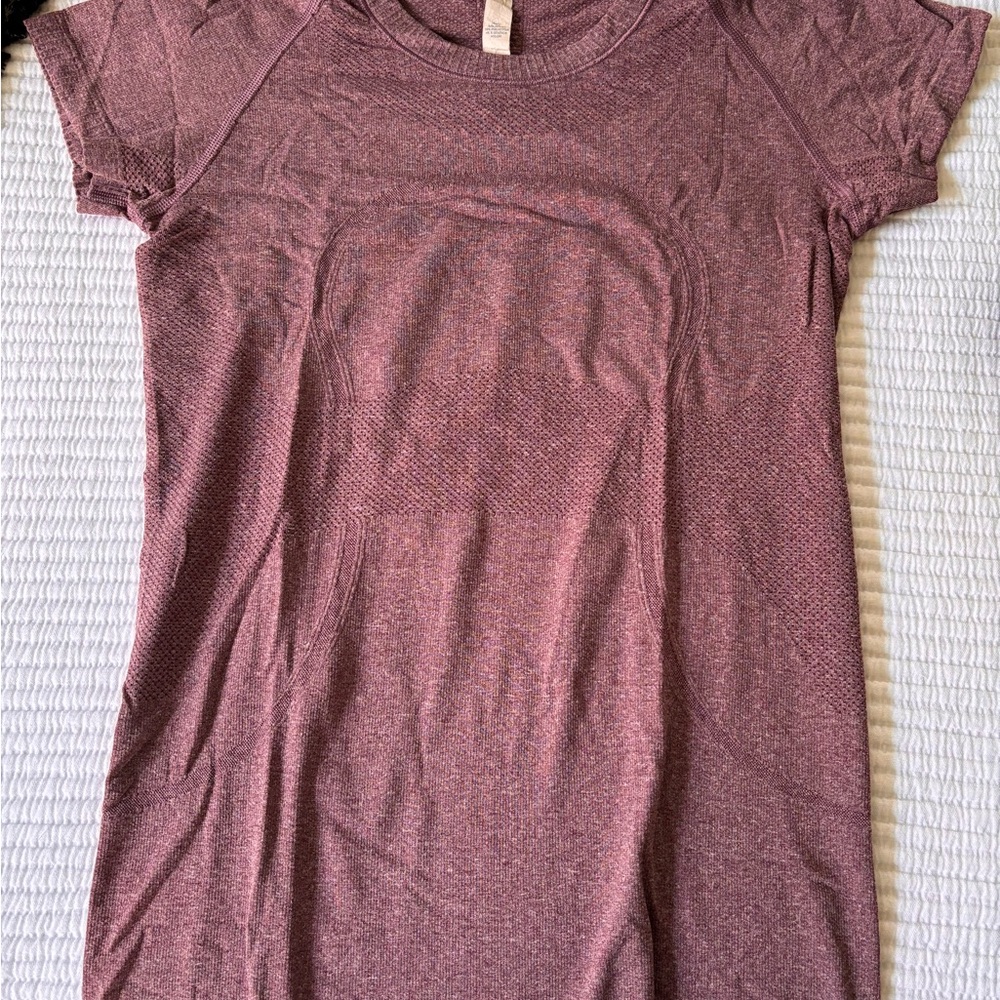 Lululemon Athletica Pink Fitted T-Shirt